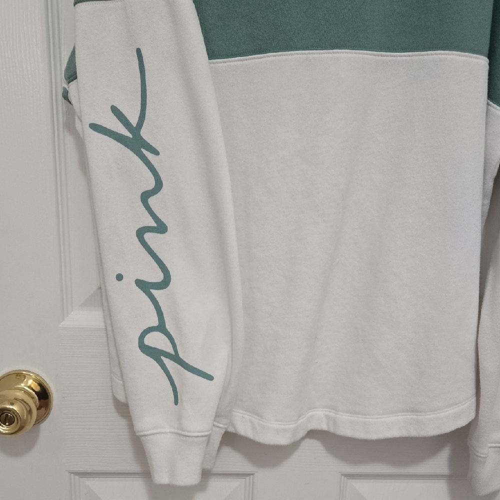 Victoria's Secret PINK Green Pullover - Picture 2 of 3